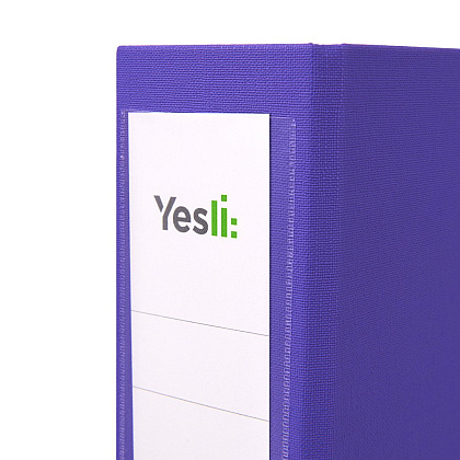 Папка-регистратор "Yesli:", А4, 75 мм, ПВХ Эко, фиолетовый - 2
