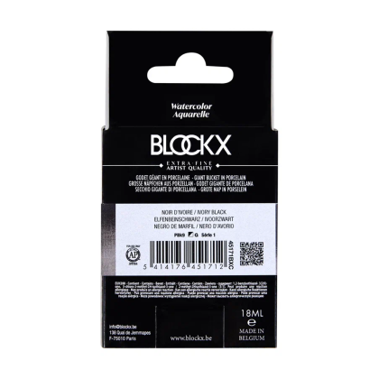 Краски акварельные "Blockx. Giant pan", 171 слоновая кость черная, 18 мл., кювета - 5