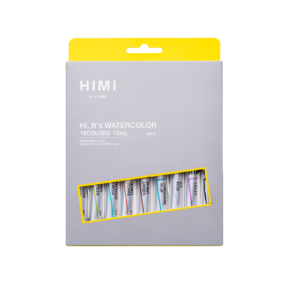 Краски акварельные "Himi Miya", 18 цветов, тубы