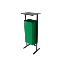 Урна уличная для мусора СТАНДАРТ, 50 л, металл, зелёный