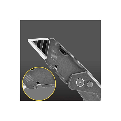 Нож строительный Deli YS EDL006Z, 19 мм, складной, трапеция - 6