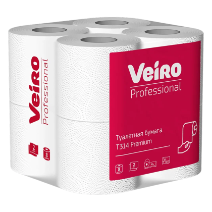 Бумага туалетная Veiro Professional Premium, 6 рулонов, 2 слоя, 20 м - 2