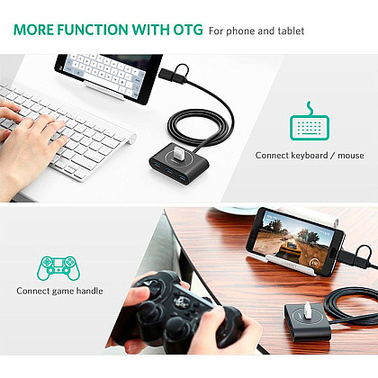 USB-хаб Ugreen "CR113 (40850)" - 3