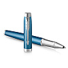 Ручка-роллер Parker "IM Premium Blue Grey CT", 0.5 мм, синий, серый, стерж. черный - 2