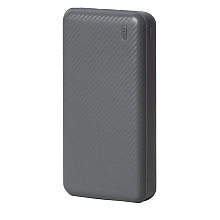 Внешний аккумулятор Power Bank "Rib 20", 20000 mAh, серый