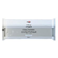 Пластилин скульптурный "Студия" Т, 1000 г, белый