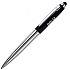 Ручка шариковая автоматическая "Senator Nautic Touch Pad Pen", 1.0 мм, черный, серебристый, стерж. синий