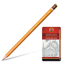Набор карандашей чернографитных "Koh-I-Noor 1500 Graphic", 5В-5Н, 12 шт.