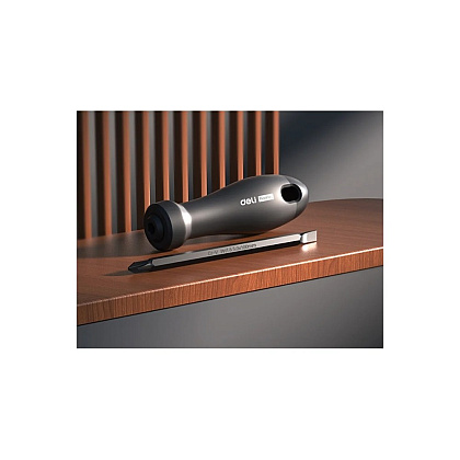 Отвертка Deli HS EHT1055, PH2х180 мм, Soft Touch, черный - 6