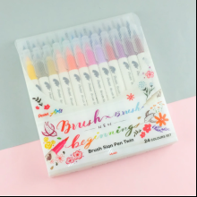 Маркер-кисть "Brush Sign pen twin", 24 шт