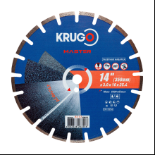 Круг алмазный по асфальту Krugo Master, 350х25.4 мм
