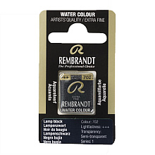 Краски акварельные "Rembrandt", 702 сажа газовая, кювета
