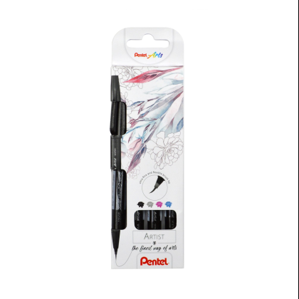 Маркер-кисть "Brush Sign pen Artist", 4 шт