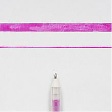 Ручка гелевая "Gelly Roll Glaze", 0.6 мм, прозрачный, стерж. розовый