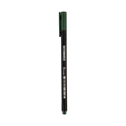 Ручка капиллярная "Sketchmarker Artist fine pen", 0.4 мм, зеленый насыщенный