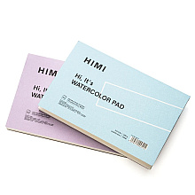 Блок-склейка бумаги для акварели "Himi", 14х21,5 см, 300 г/м2, 20 листов, фиолетовый