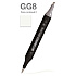 Маркер перманентный двусторонний "Sketchmarker Brush", GG8 серо-зеленый 8