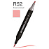 Маркер перманентный двусторонний "Sketchmarker Brush", R52 бледно-розовый