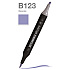 Маркер перманентный двусторонний "Sketchmarker Brush", B123 василек