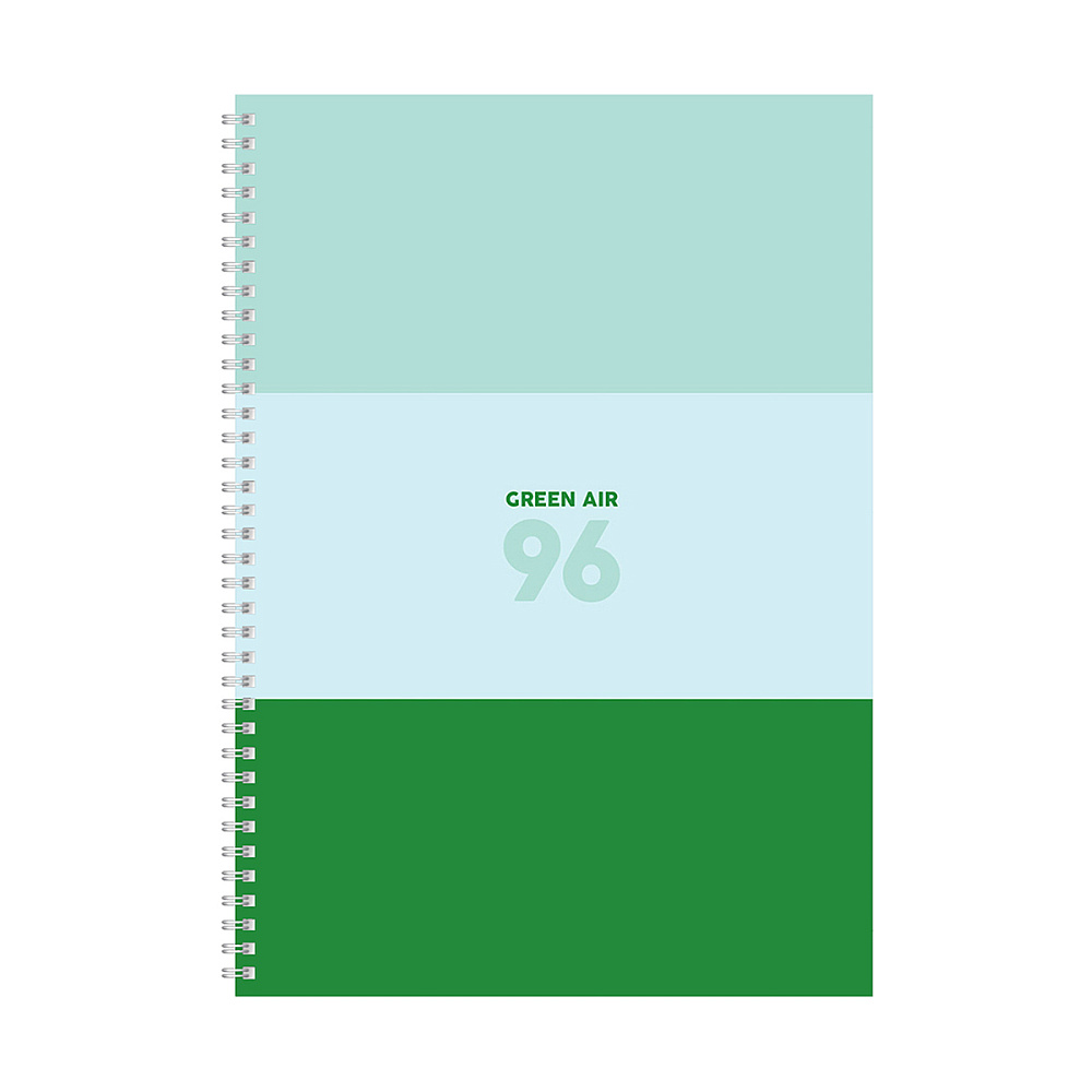 Тетрадь "Green air", А4, 96 листов, клетка, ассорти - 5