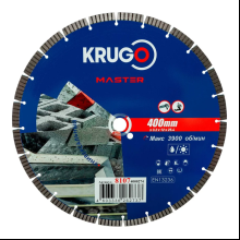 Круг алмазный по бетону Krugo Master, 400х25.4 мм, сегментный