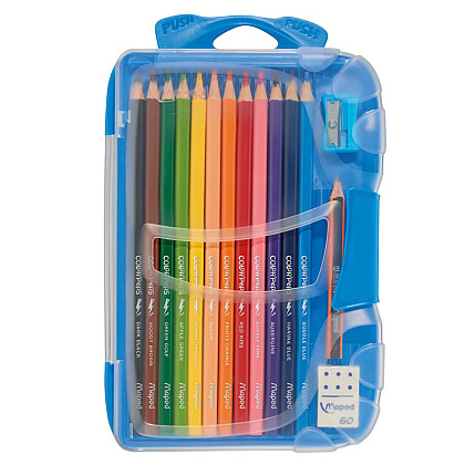Цветные карандаши Maped "Color Peps" + точилка + ластик + простой карандаш, 12 цветов - 2