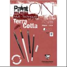 Блок-склейка "Paint'On", А3, 250г/м2, 20 листов, терракотовая бумага