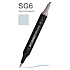 Маркер перманентный двусторонний "Sketchmarker Brush", SG6 простой серый 6