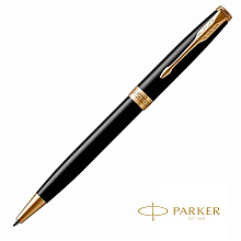 Ручка шариковая автоматическая "Sonnet Lacquer Deep Black GT"