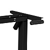 Стол с электроприводом WellDesk Basic 1300x675х18 черный/дуб термо черно-коричневый (9191456+9178193) - 3