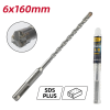 Бур по бетону Deli YS EDH-YCZ16006-E1, 6 x 160 мм, X-Tip, SDS-PLUS - 2
