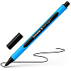 Ручка шариковая "Schneider Slider Edge F", голубой, черный, стерж. черный - 2