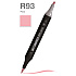 Маркер перманентный двусторонний "Sketchmarker Brush", R93 роза