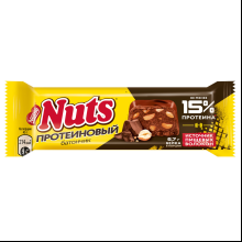 Шоколадный батончик "Nuts", протеиновый