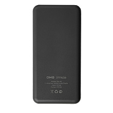 Внешний аккумулятор Power Bank "Rib 20", 20000 mAh, черный