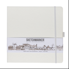 Скетчбук "Sketchmarker", 80 листов, 20x20 см, 140 г/м2, белый 