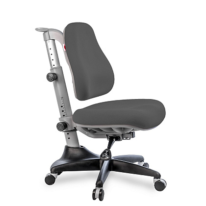Кресло детское Comf-Pro Match Chair, ткань, серый, пластик, корпус черный, серый, с чехлом салатовым