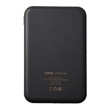 Внешний аккумулятор Power Bank "Boosty 5", 5000 mAh, черный - 3