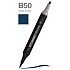 Маркер перманентный двусторонний "Sketchmarker Brush", B50 синий шторм