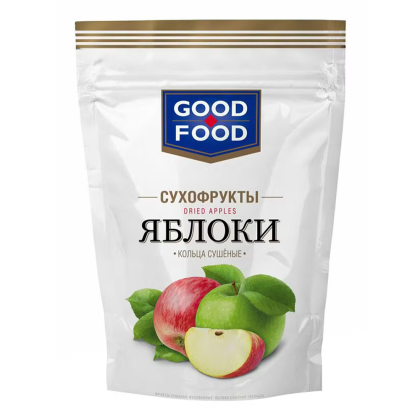 Сухофрукты "Good Food", 70 г, яблочные кольца