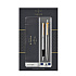 Набор "Parker Jotter Stainless Steel GT": ручка шариковая автоматическая и перьевая, золотистый, серебристый