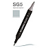 Маркер перманентный двусторонний "Sketchmarker Brush", SG5 простой серый 5
