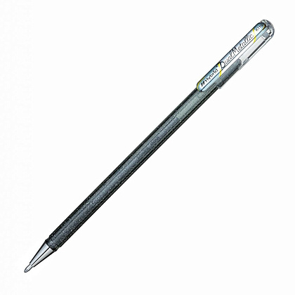 Ручка гелевая "Dual Metallic", 1.0 мм, голубой, стерж. голубой - 5