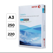 Бумага для лазерной печати "Xerox Colotech+", A3, 250 листов, 220 г/м2