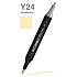 Маркер перманентный двусторонний "Sketchmarker Brush", Y24 миндальный