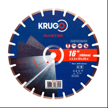Круг алмазный по асфальту Krugo Master, 400х25.4 мм