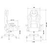 Кресло игровое Бюрократ "VIKING KNIGHT Fabric", ткань, металл, малиновый - 18