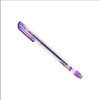 Ручка гелевая "My-Gel Standard", 0.5 мм, прозрачный, стерж. фиолетовый - 2