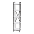 Стеллаж "Loft CH-2", 400х350х1820 мм, черный, белый крафт