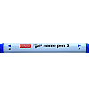 Маркер перманентный "Twin Name Pen", двусторонний, синий - 7